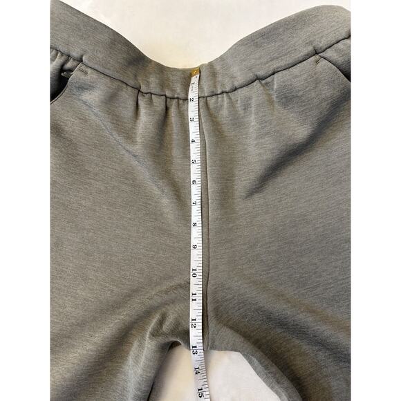 Adidas Climalite Jogger Pants Sz L Green Zip Pockets Pull On Zip Legs Athleisure - Picture 3 of 12